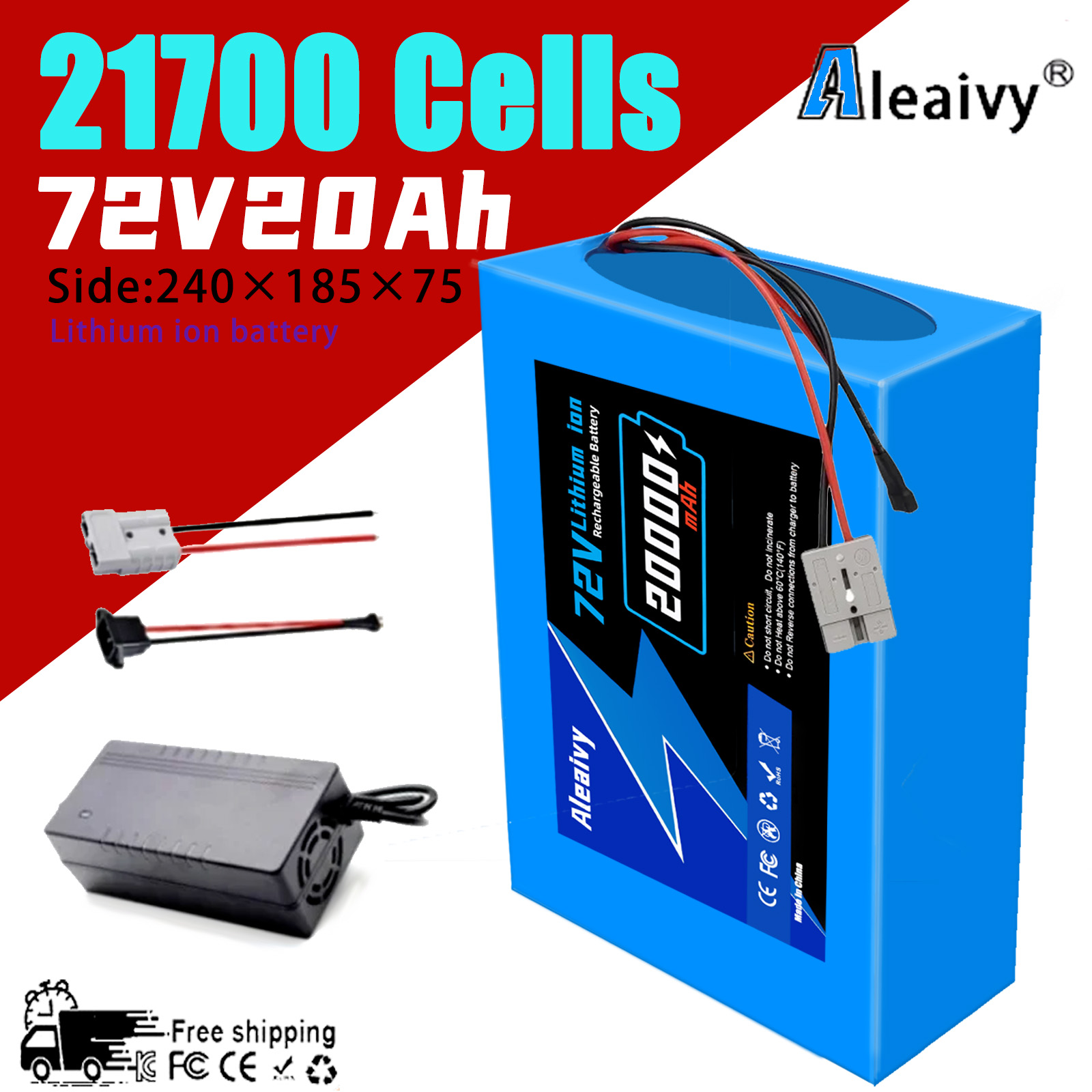 Aleaviy 72V 20Ah  Bike Lithium - đánh giá và giá 60V 30Ah Electric Scooter Battery