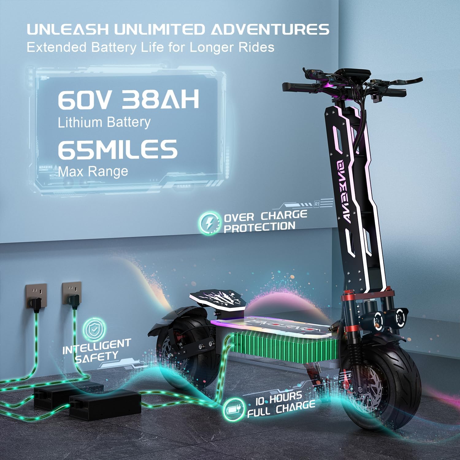 ONECNA NEW GT9 GT8 GT7 Adult E - đánh giá và giá 60V 5600W Dual Motor Electric Scooter