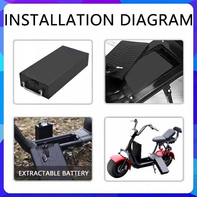 For Harley batteries 60V 20AH  - đánh giá và giá 60V 30Ah Electric Scooter Battery